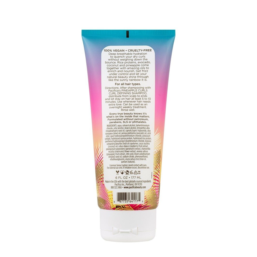 „Pacifica“ drėkinamoji plaukų kaukė „Pineapple Curls“ – 177 ml