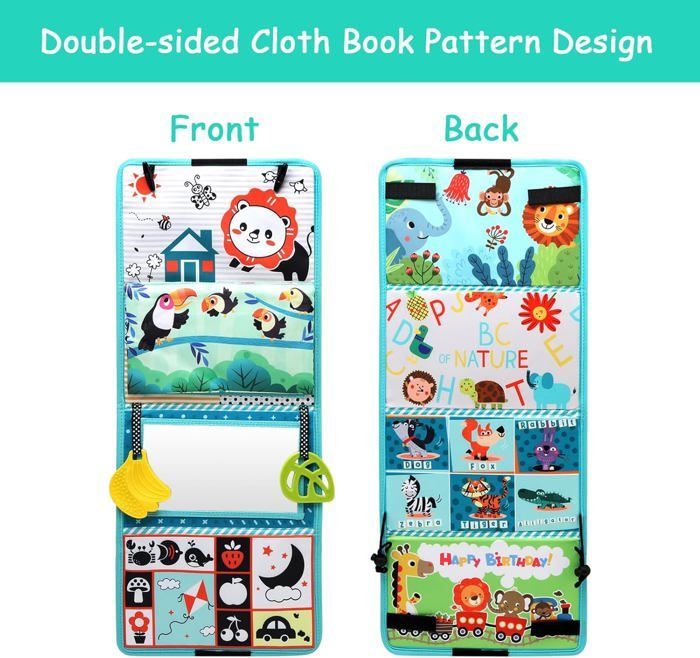 Baby Development Toy for 6 Months with Montessori Mirror, Black and White Sensory Toys - NONE - Gift for Newborns 0-12 Months