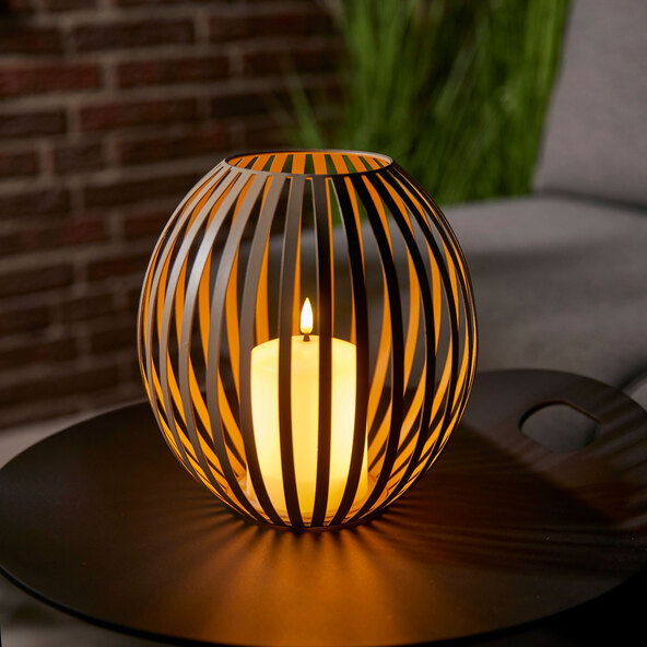 LED-lykt, beige