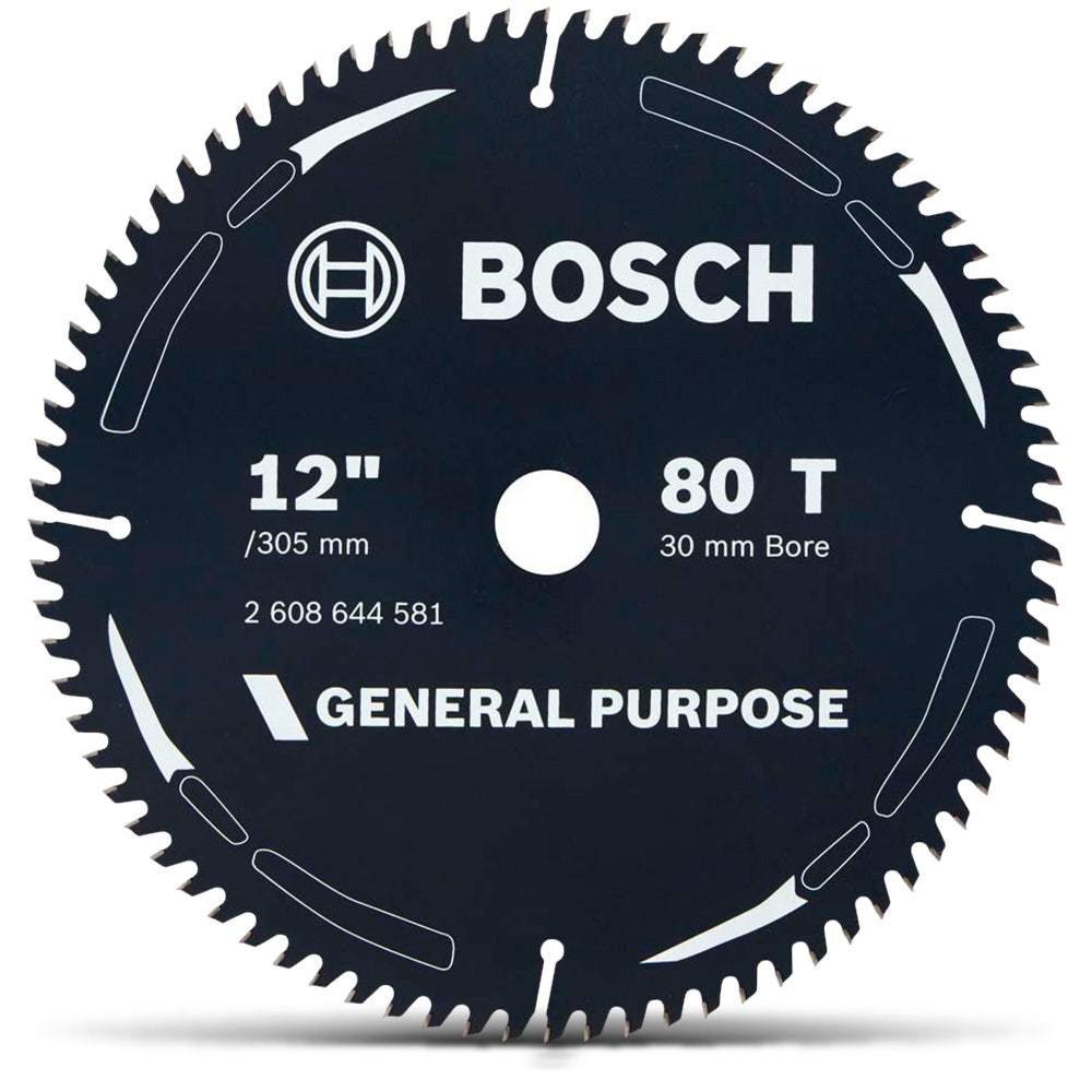Disco de corte para madeira Bosch de 305 mm com 80 dentes TCT - USO GERAL