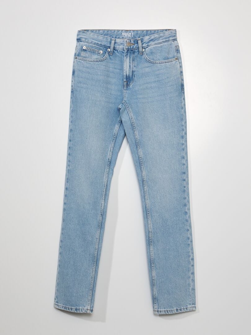Pantalones vaqueros rectos - L34 - AZUL