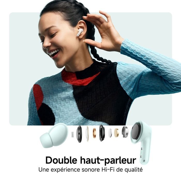 Auriculares Bluetooth Redmi Buds 6 con cancelación activa de ruido, 42 horas de autonomía y diseño intrauditivo.