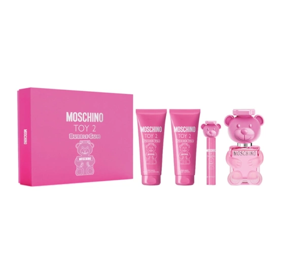Moschino Toy 2 Bubble Gum woda toaletowa spray 100 ml   10 ml   balsam do ciała 100 ml   żel pod prysznic 100 ml