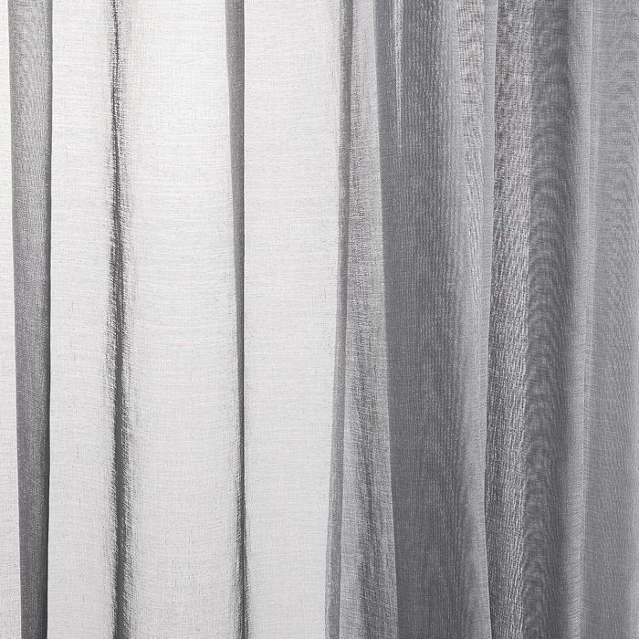 Cortina transparente gris Topfinel de 140x240cm para ventana de dormitorio, 2 paneles de cortinas transparentes para interiores con ojales para sala de estar.