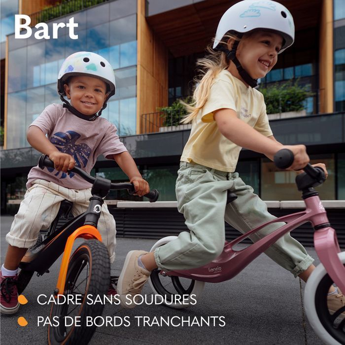 LIONELO Bart Loopfiets - Kinderfiets - Tot 30 kg - Lichtgewicht - Verstelbaar stuur en zadel - Geel