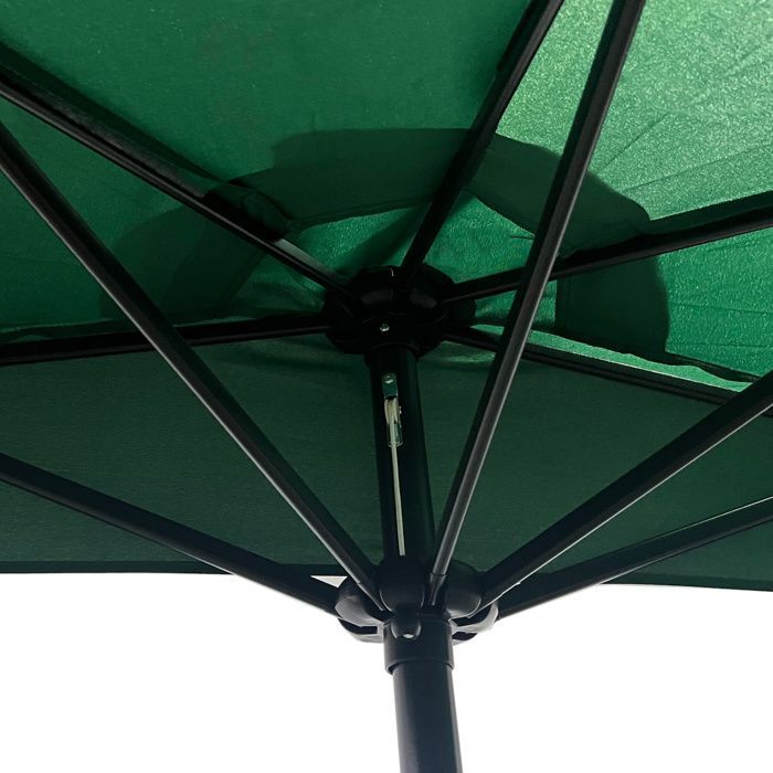 Aga CLASSIC halfronde parasol 270 cm donkergroen