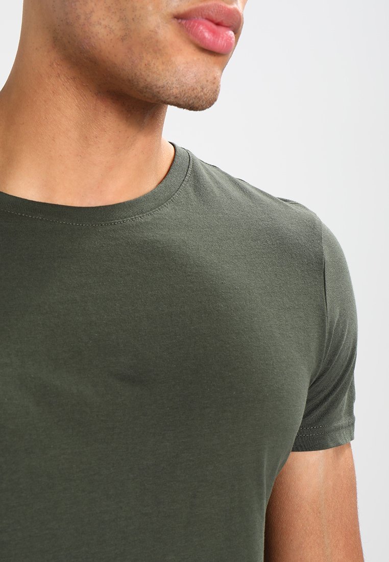 Pier One Basic T-shirt - kaki