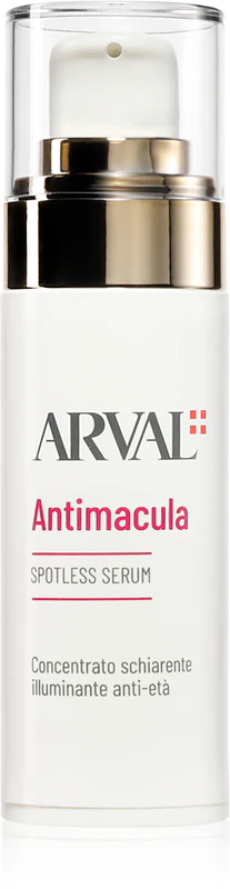 sérum facial Arval Antimacula Spotless reduz os sinais de envelhecimento e possui efeito iluminador.