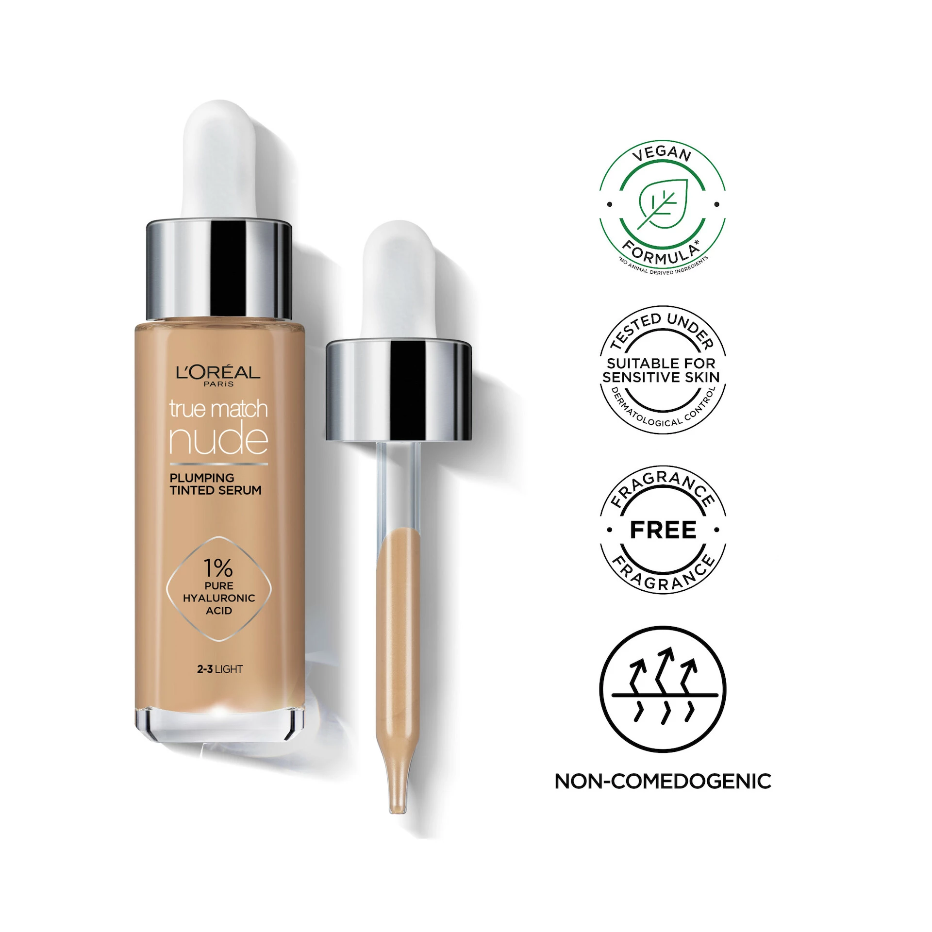 True Match Nude Plumping tonirani serumski puder 2-3 Light - L'Oréal Paris