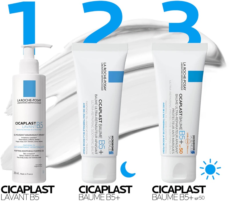 „La Roche-Posay Cicaplast Baume B5+“ raminamasis ir regeneruojamasis balzamas su SPF 50