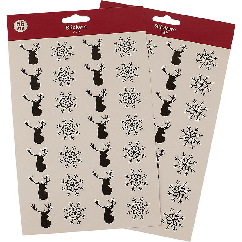 Pegatinas navideñas para el hogar (2 hojas)