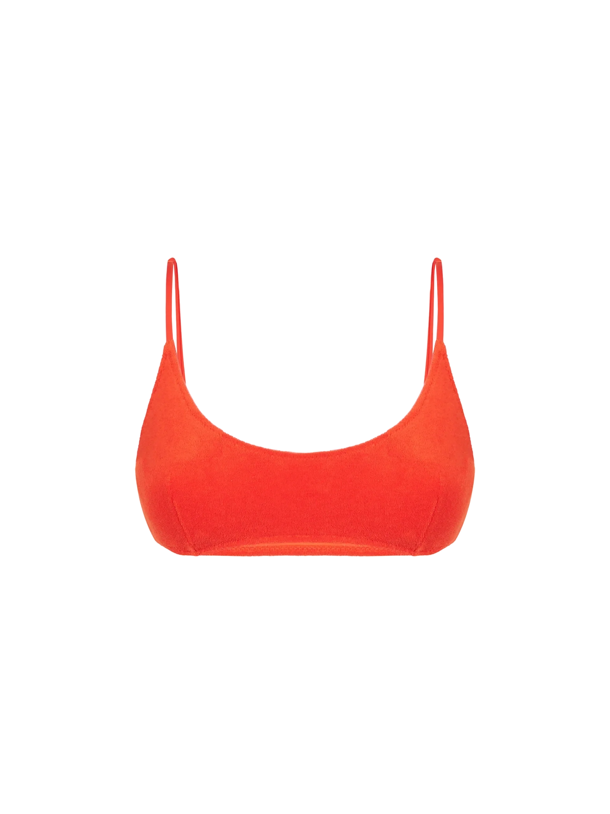 brassière orange en éponge pour femme