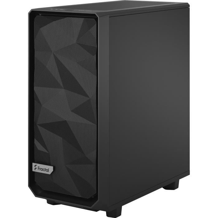 FRACTAL DESIGN – Meshify 2 Kompakt-PC-Gehäuse, Schwarz, geschlossene Seitenwand