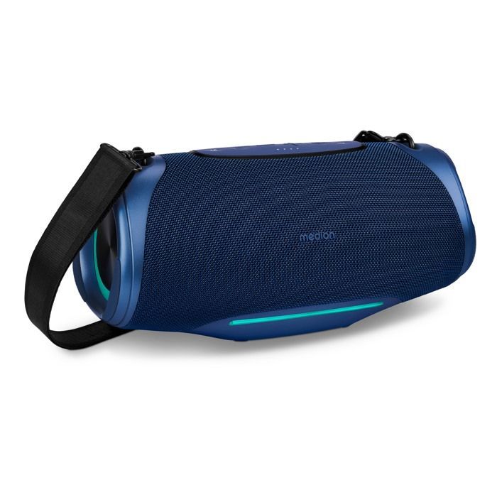 Altavoz Bluetooth - MEDION - P61762 - Refuerzo de graves - IPX7 - Efectos de luz RGB