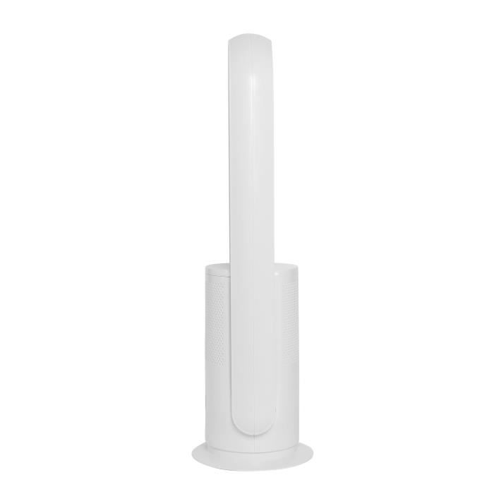 Ventilador purificador de aire OCEANIC con filtro - Sin aspas - Oscilación - 35 W - Altura: 80 cm - Temporizador de 8 horas - Control remoto