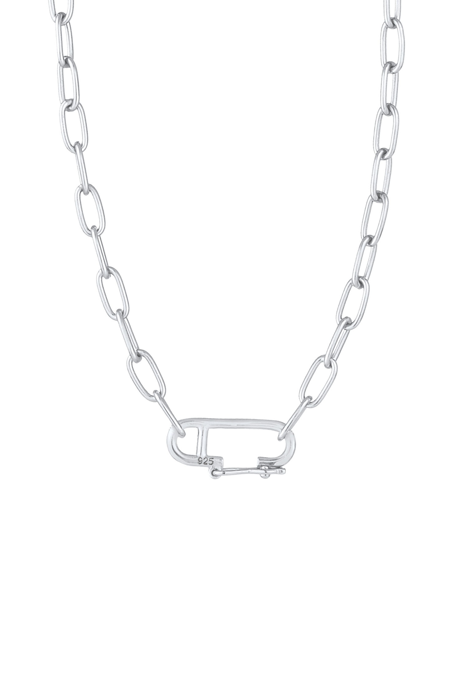 Elli Chaîne à maillons pour dames ajustable en argent sterling 925 plaqué or