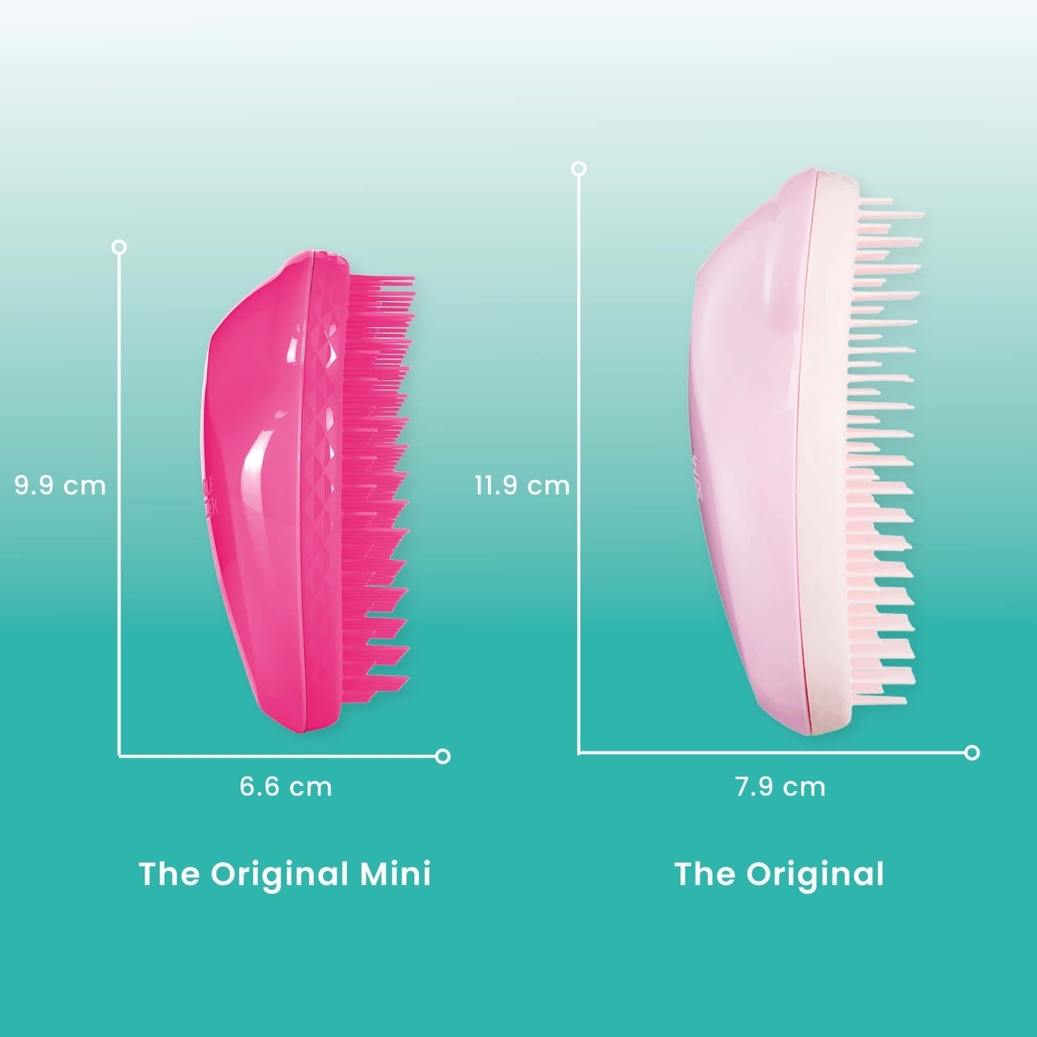 „Tangle Teezer“ plokšti ir irkliniai dantų šepetėliai, originalūs ledo mėlynumo – 1 vnt.