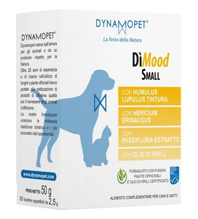 DYNAMOPET Dimood Klein 20 zakjes van 2,5 g Aanvullende voeding