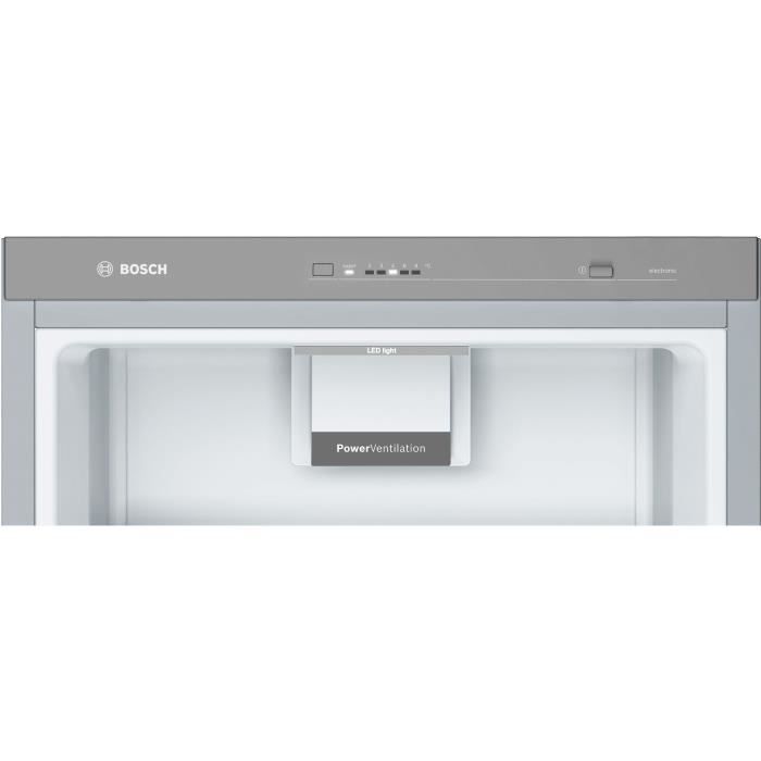 Réfrigérateur pose-libre - BOSCH KSV33LEP SER4 - 1 porte - 324 L - H176xL60xP65 cm - Inox