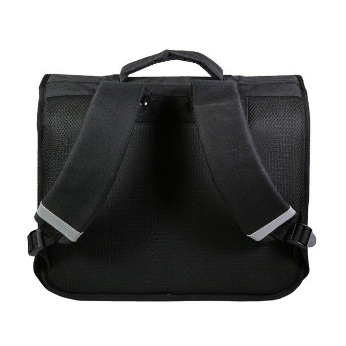 Mochila escolar preta Transformers de 38 cm