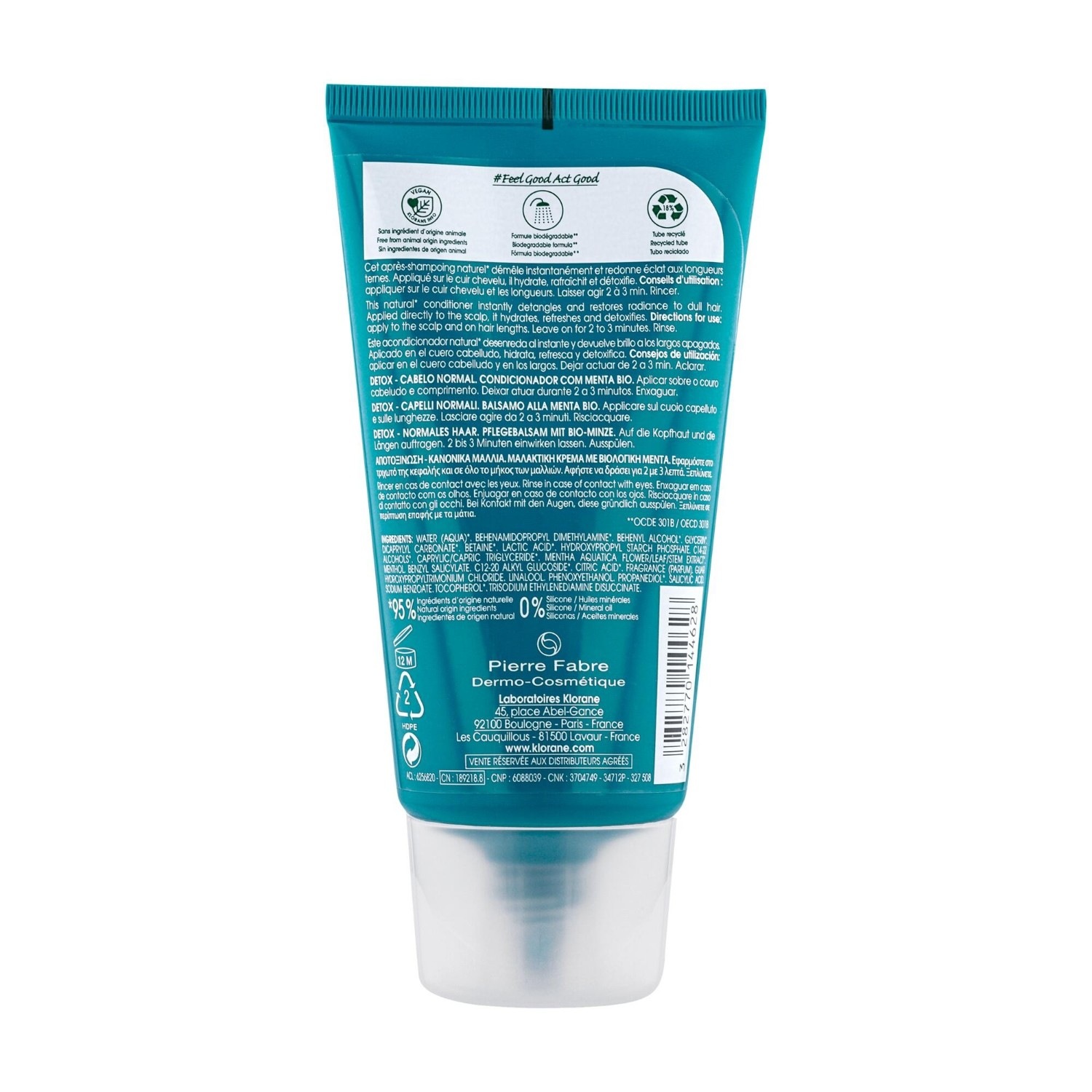 Klorane Après-shampoing à la Menthe aquatique BIO