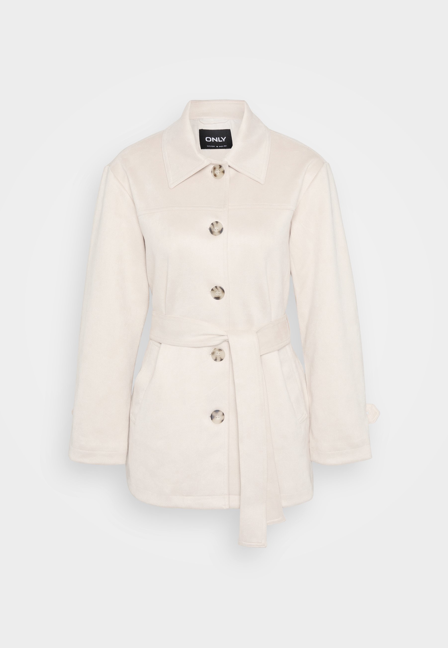 ONLY Petite ONLDIANE LIFE COAT - Korte jas - puimsteen