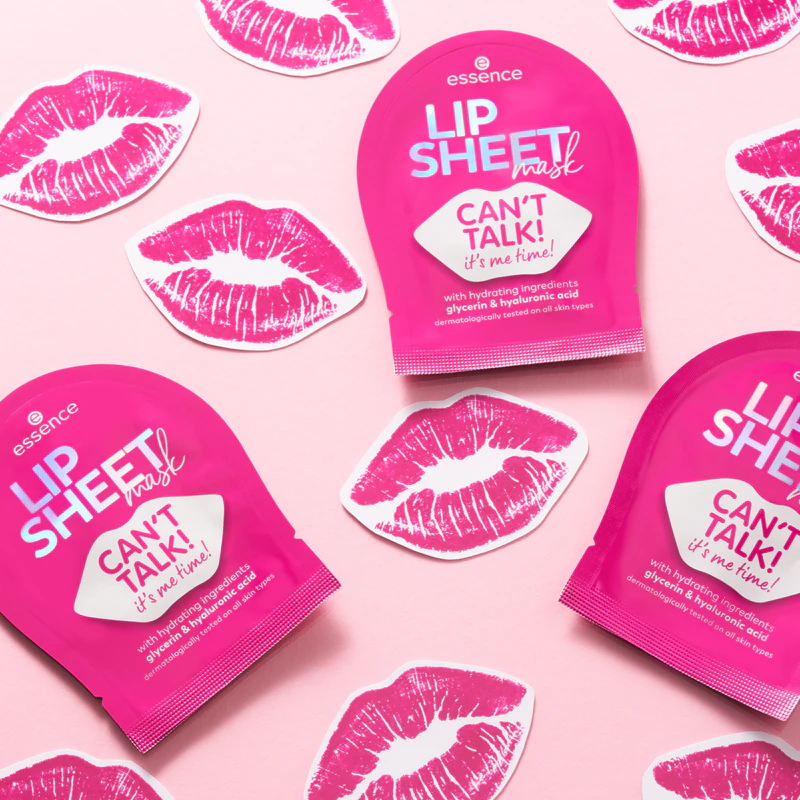 plátenná maska na pery essence LIP SHEET