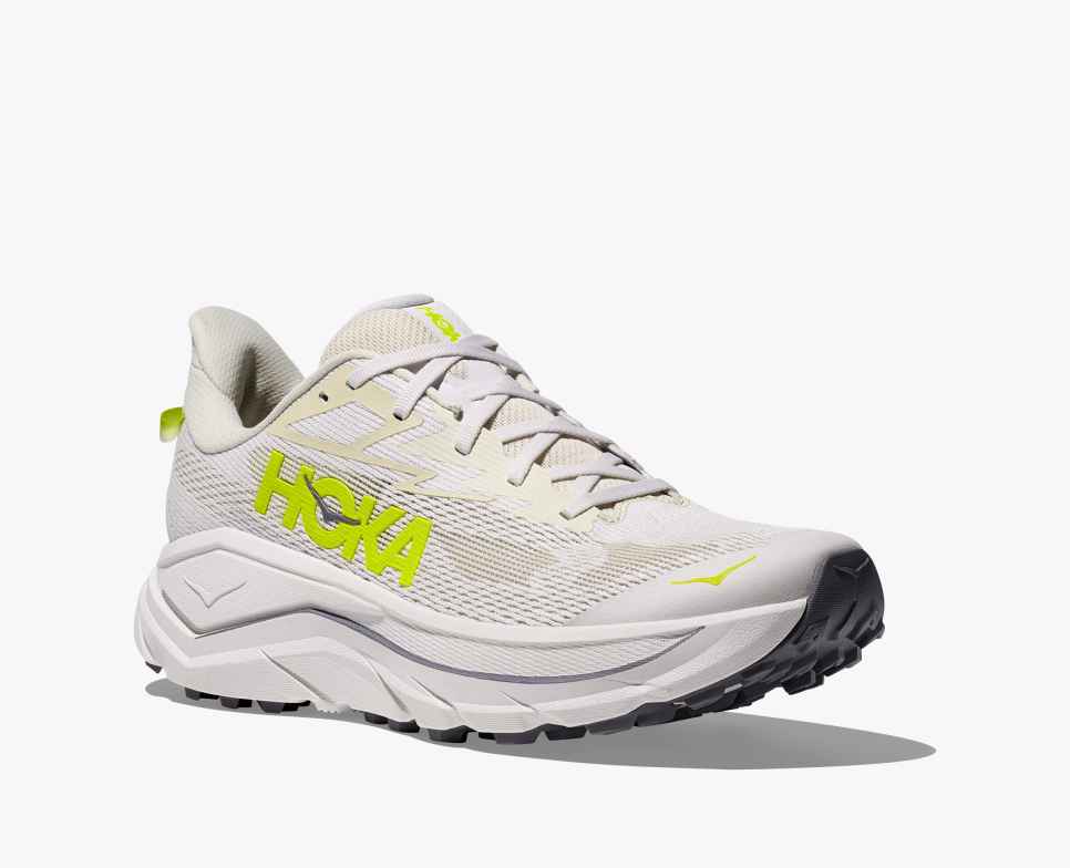 HOKA Challenger 8 Wit / Neon Hoka Citrus