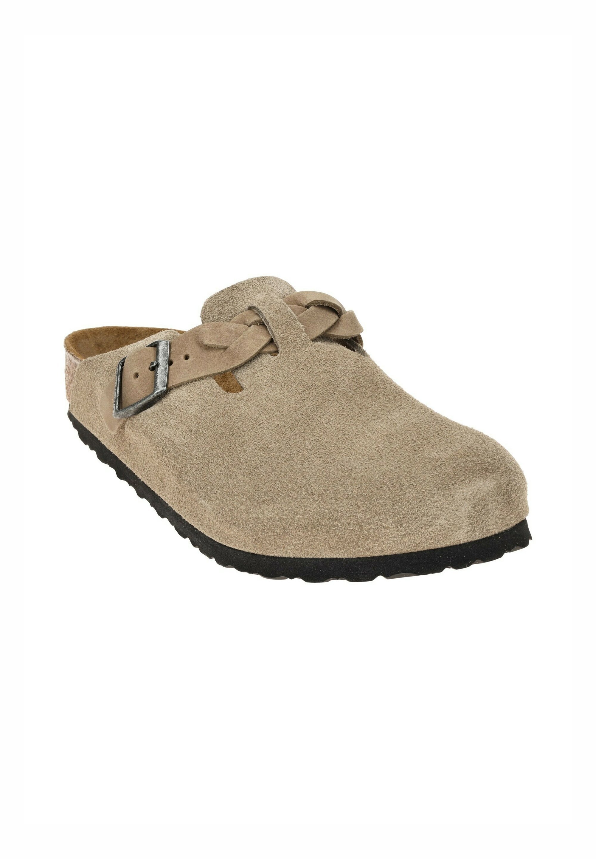 Birkenstock BOSTON BRAIDED LEOI LEVE REGULAR - Mules - taupe