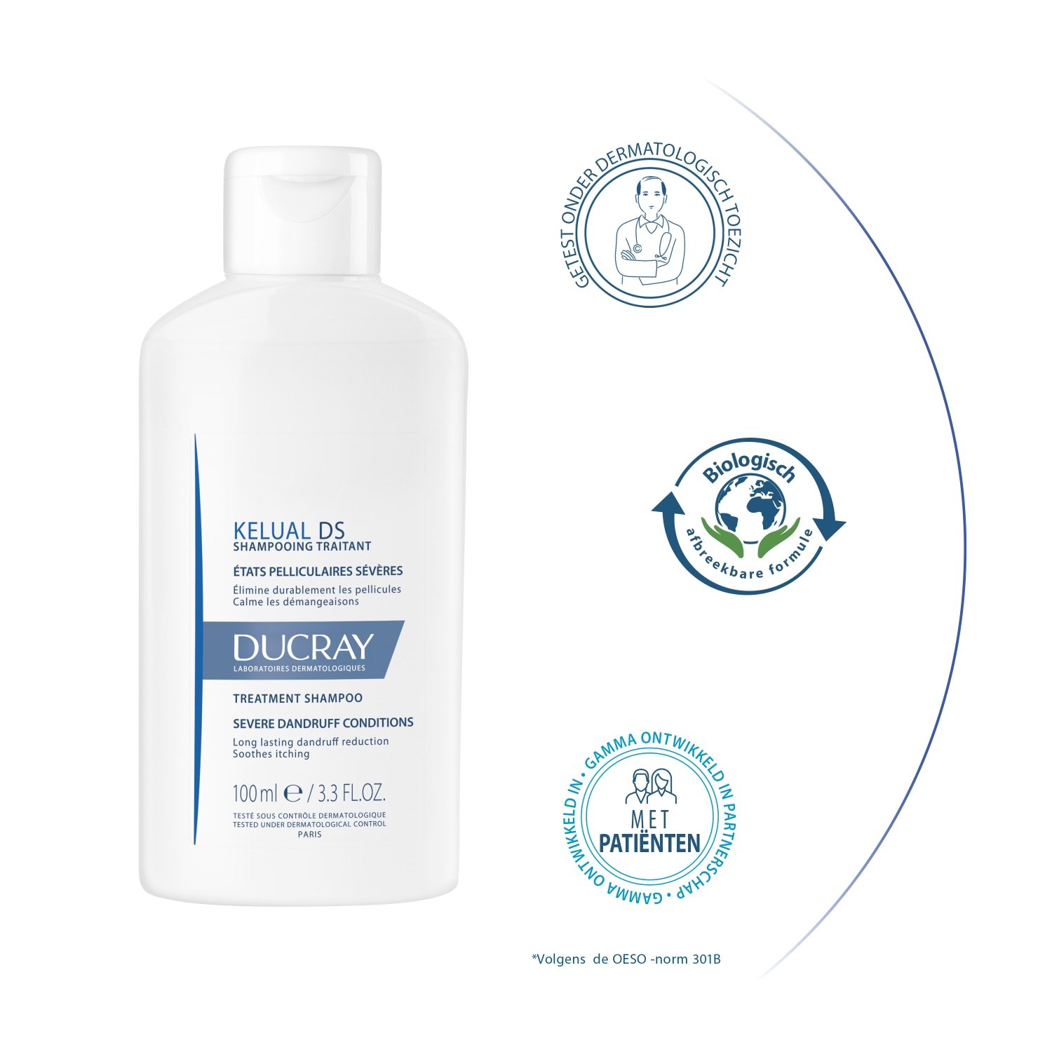 Ducray šampon za kosu KELUAL DS Treatment šampon - 100 ml