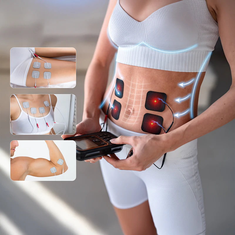 Eletroestimulador médico Medivon OdinFlex Pro com acessórios
