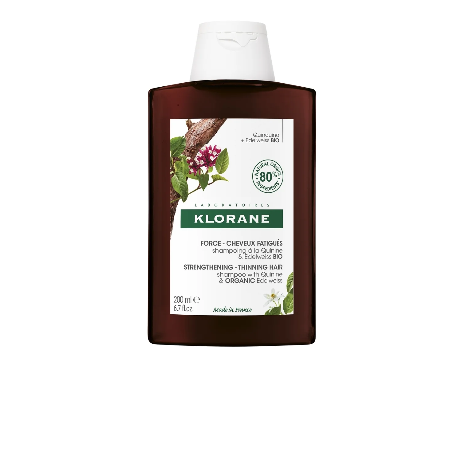 Chinina e Vitamine B Shampoo alla Chinina e Stella alpina BIO - Shampoo Rinforzante