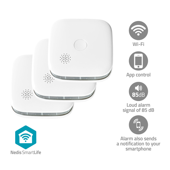 x 10-års røgalarmer, WIFIDS21WT3, SmartLife