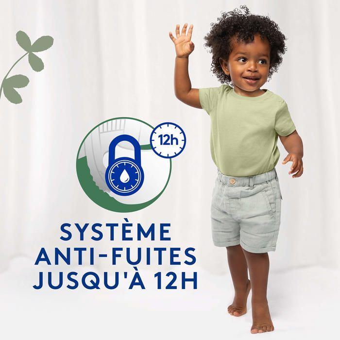 Lotus baby - 9625 - Douceur Naturelle - Couches Taille 4 (7-12 kg) Pack 1 mois - 148 Unite,Blanc