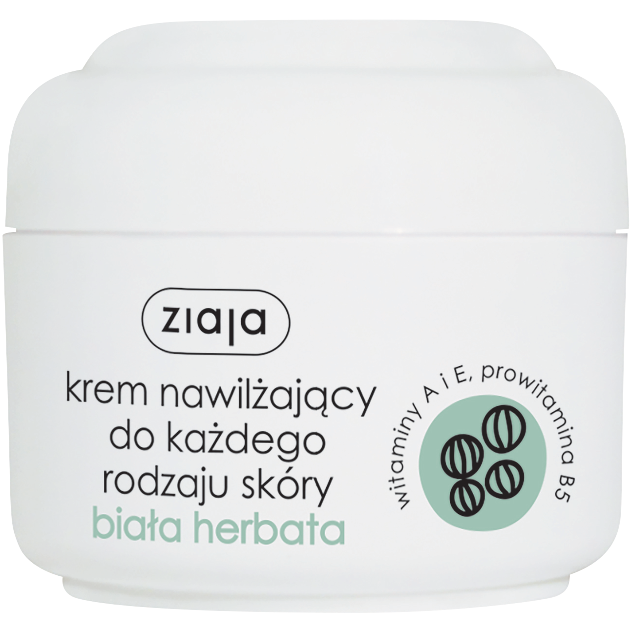 Crema viso bio-idratante Ziaja per pelli grasse e miste, giorno e notte, 50 ml, tè bianco