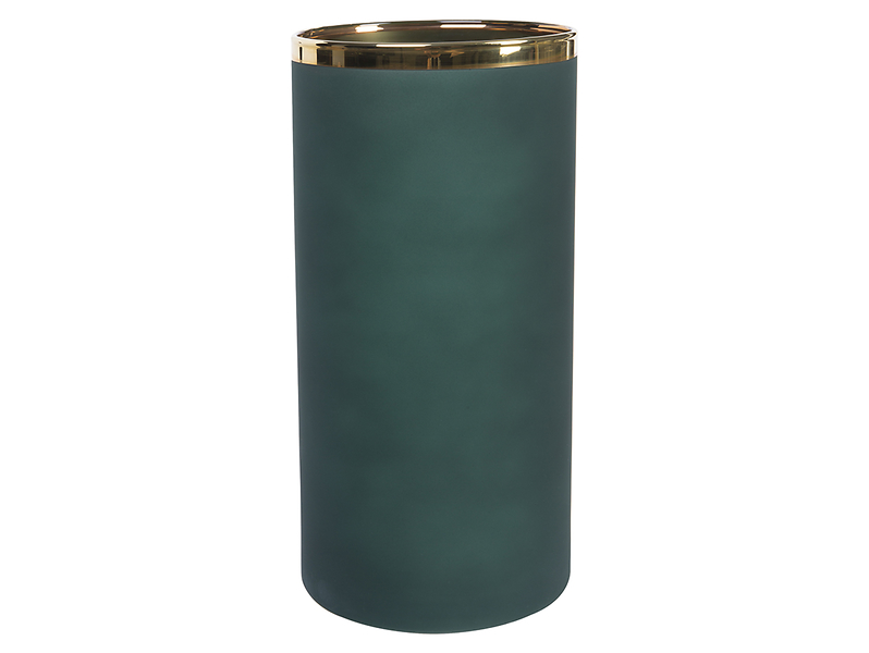 Wazon szklany 30 cm zielony