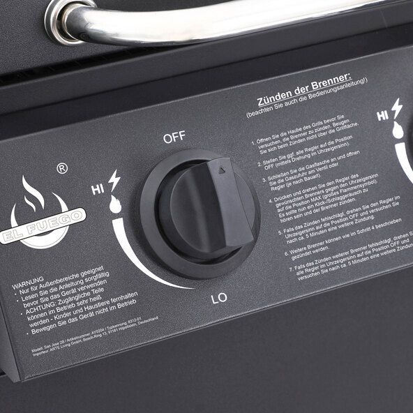 San Jose 2-burner gas grill