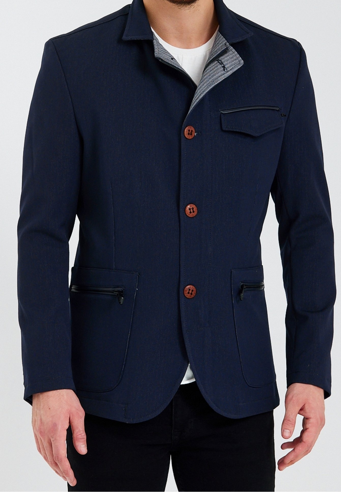 Veste blazer Ron Tomson - bleu foncé