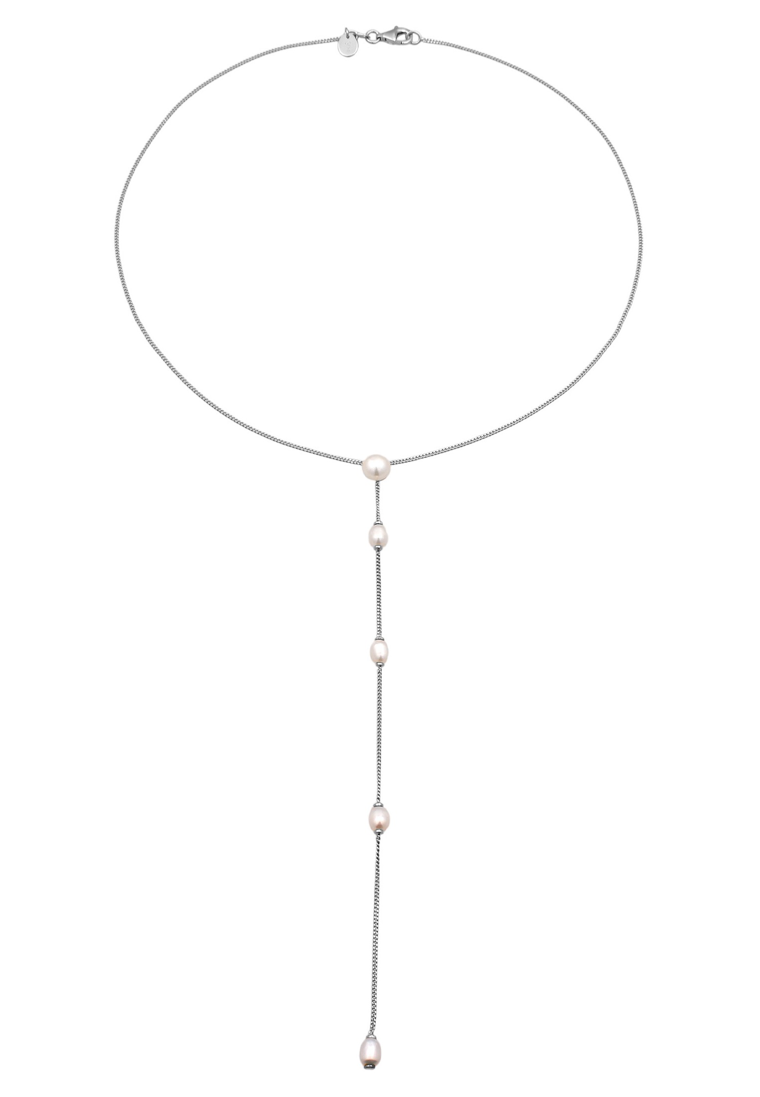 Elli PREMIUM -Y avec perles Femmes Perles de Culture d'Eau Douce Blanc Argent Sterling 925 Party / Nouvel An 38 cm