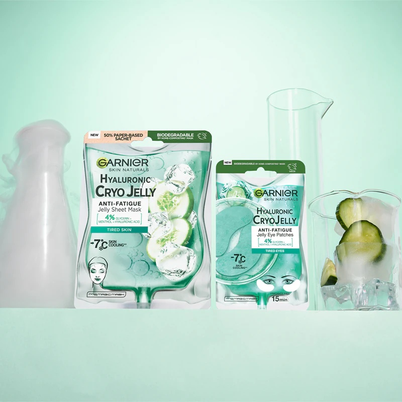 Garnier Cryo Jelly dzesēšanas lokšņu maska