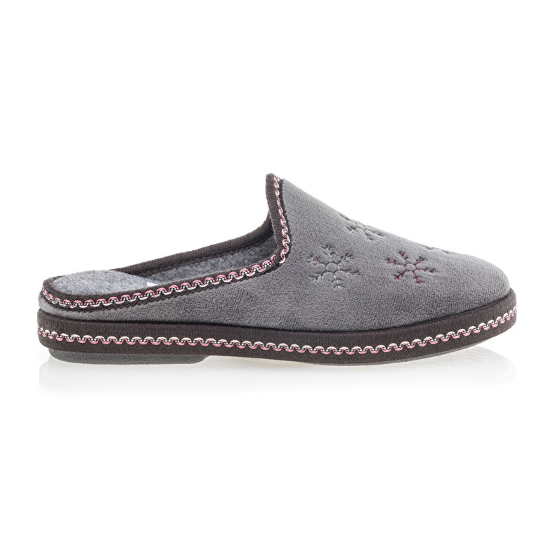 Grijze damesslippers