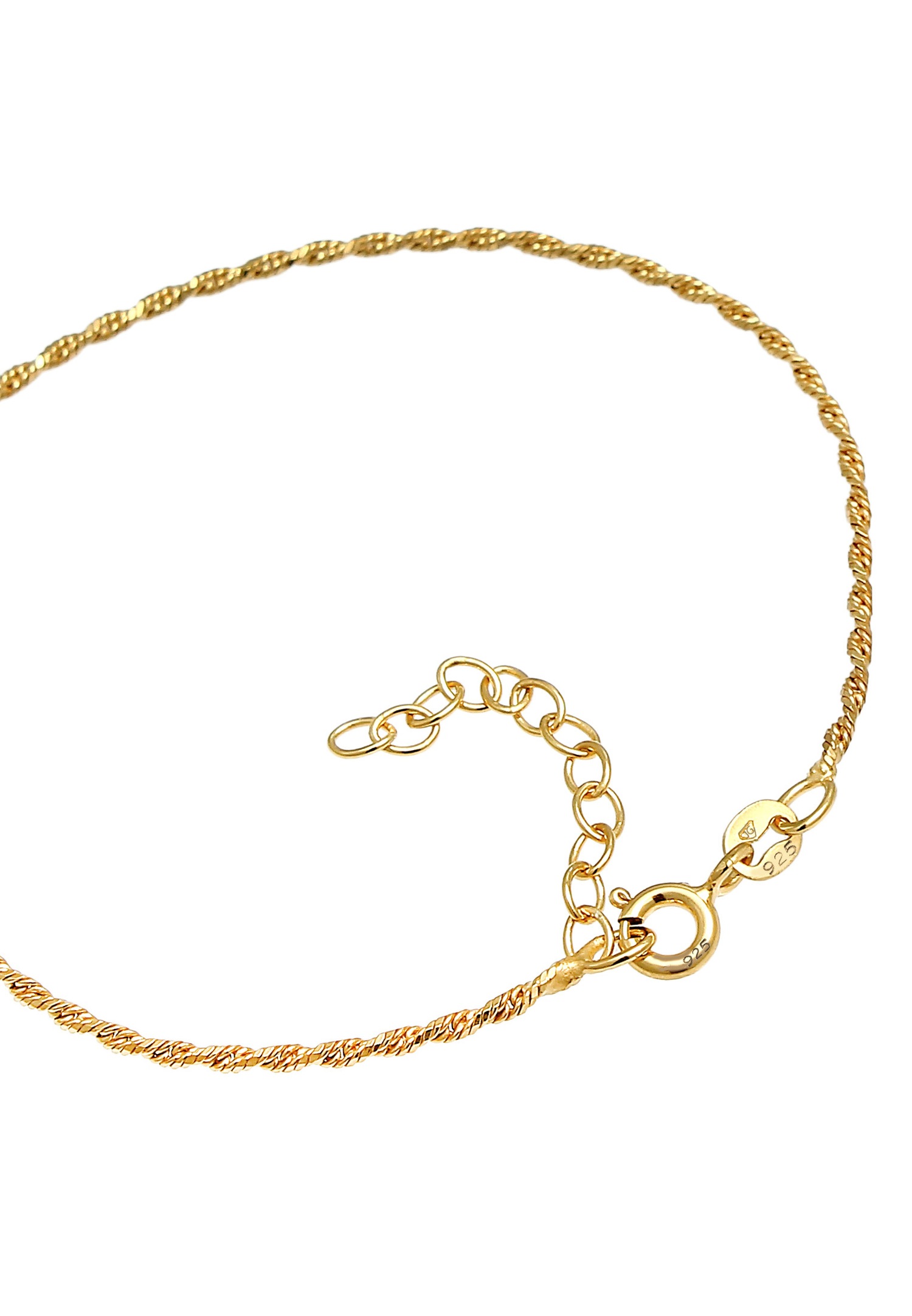 Elli Torsade de cordon pour dames Tendance de base ajustable en argent sterling 925
