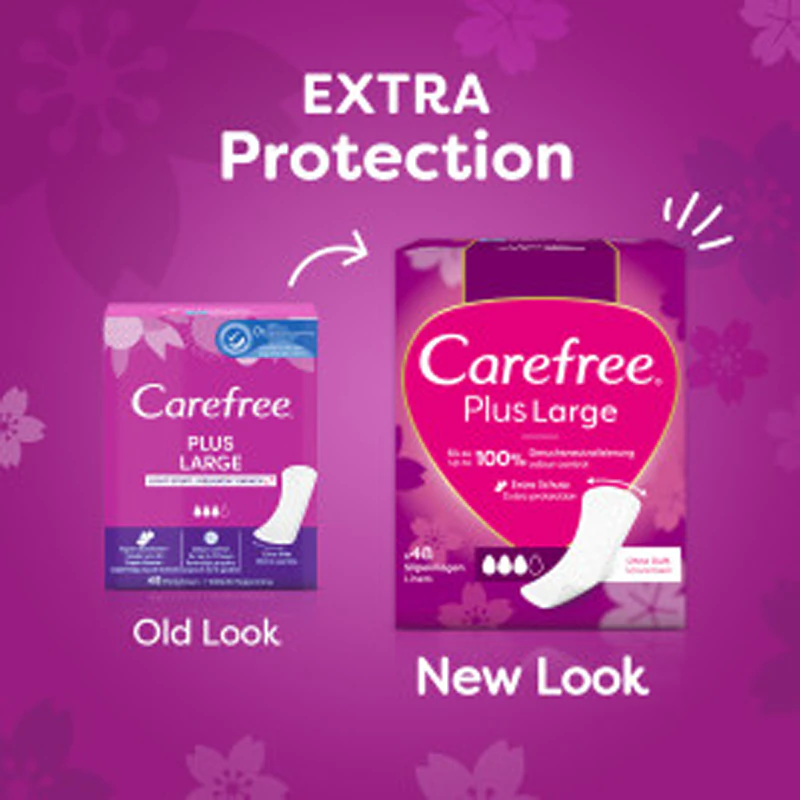 Intímky Carefree Plus Large s jemnou vôňou