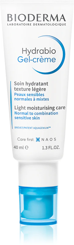 Bioderma Hydrabio Gel-Crème lehký hydratační gelový krém pro citlivou, normální a smíšenou pleť