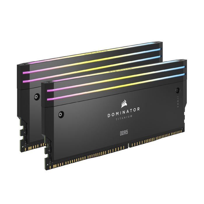 CORSAIR Dominator Titanium DDR5 RAM Modules - Black - 2 Modules - Unbeatable Performance