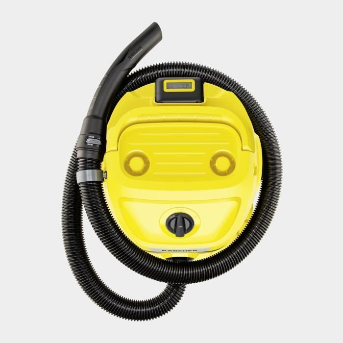 Aspiradora inalámbrica para sólidos y líquidos KARCHER WD 2-18 V-12/18 (con batería extraíble de 18 V / 2,5 Ah y cargador)