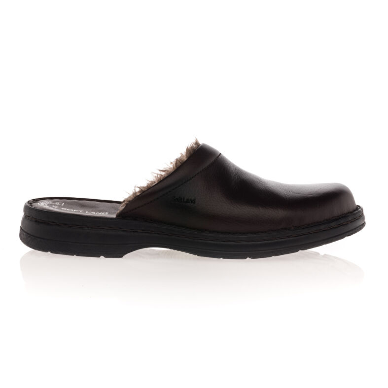 Zuecos/mulas marrones para hombre