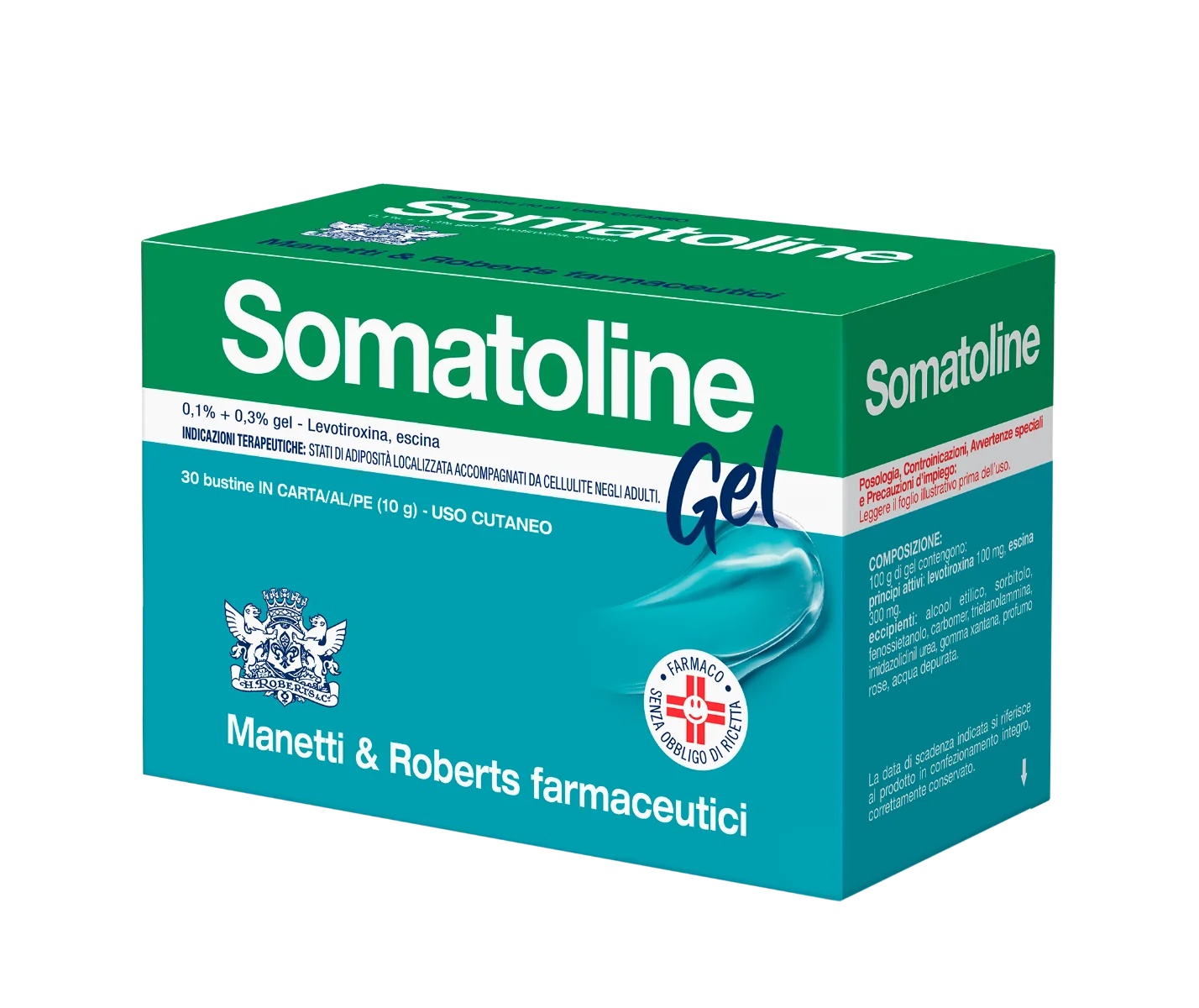SOMATOLINE Gel Somatoline 30 sachets de 10 g 0,1 % + 0,3 % Préparation anti-cellulite pour les jambes