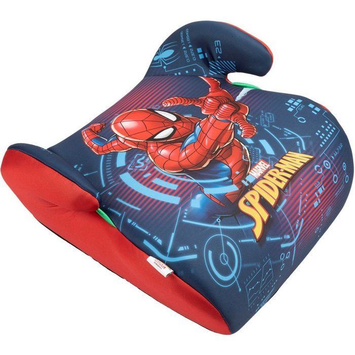 Tataway Marvel Spiderman i-Size ECE R129 booster car seat, for children 125-150 cm, superhero graphics on a blue background