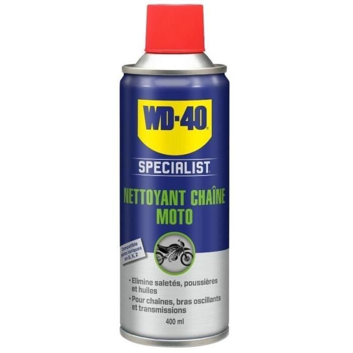 WD-40 - Nettoyant Chaîne Moto 400Ml